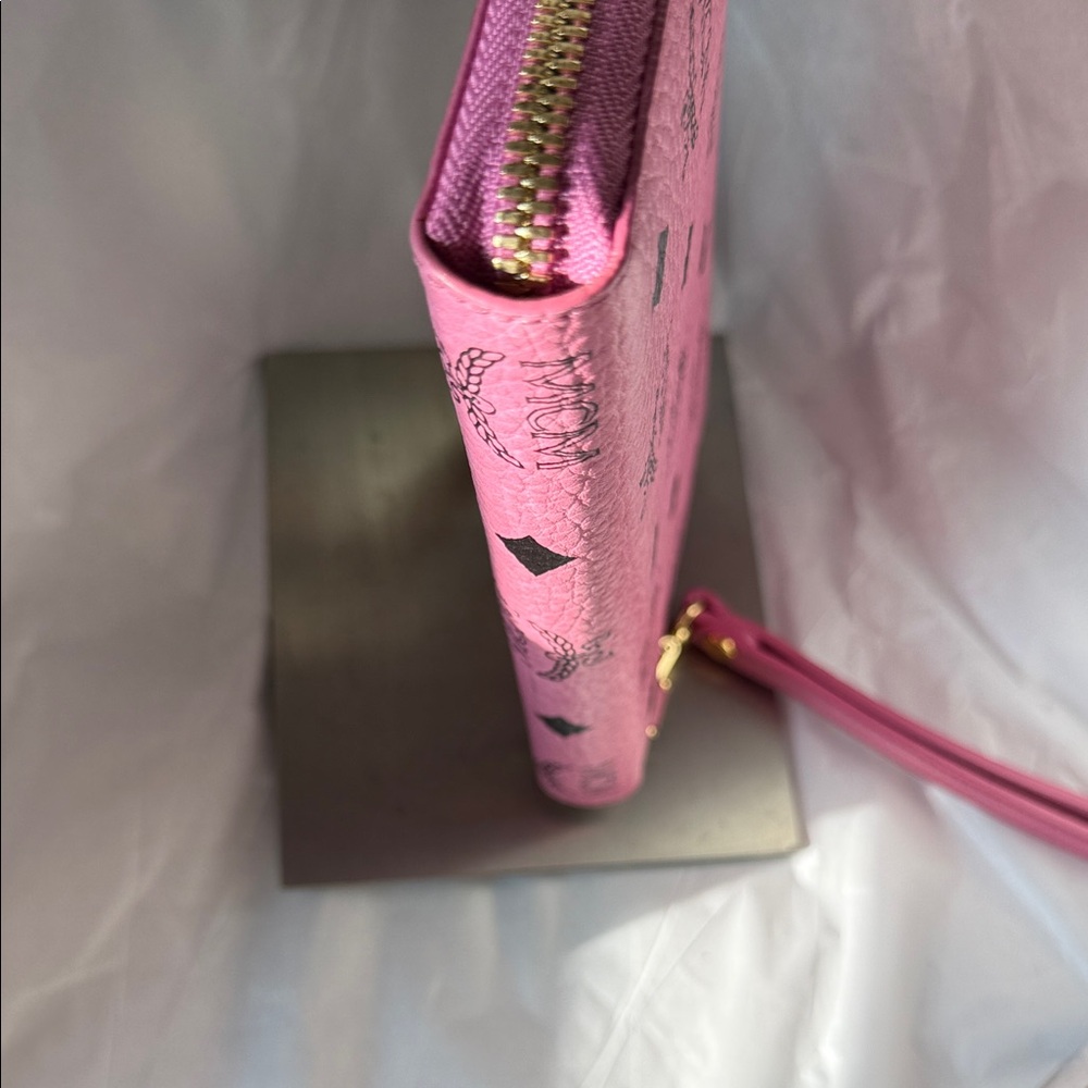 MCM Pink Wallet with Gold and Silver Studs - Picture 7 of 16